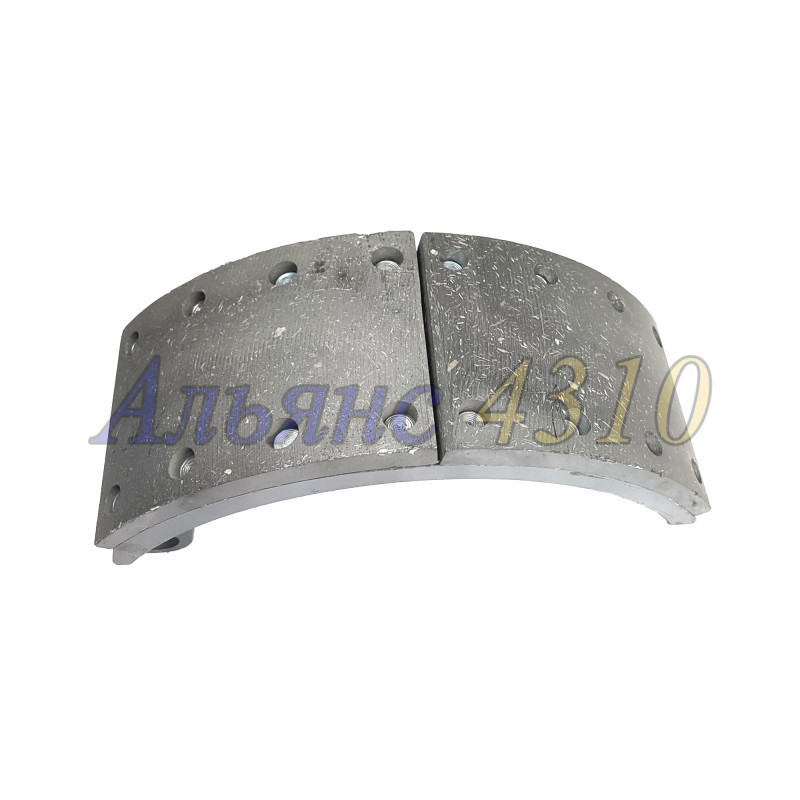 Колодка тормозная в сборе литая (длинная накладка) - под завод